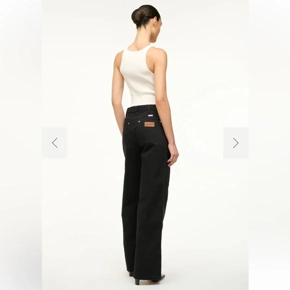 STAUD X Wrangler The Loose Jean in Black